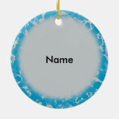 Blue Heart kinderverpleegkundige Keramisch Ornament (Achterkant)