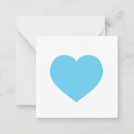 Blue Heart Love Note Gift Label Baby Notitiekaartje