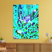 Blue Heart Moon & Wonder Blue Roos Canvas Afdrukke (Insitu (Woonkamer))