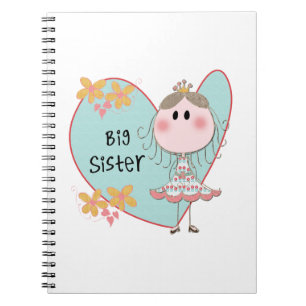 Blue Heart Princess Big Sister Notitieboek