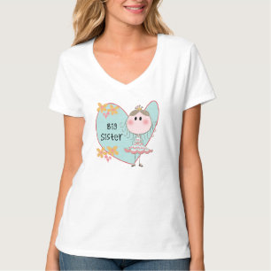 Blue Heart Princess Big Sister T-shirt
