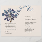 Blue Heart Tree op het programma voor het huwelijk (Voorkant)