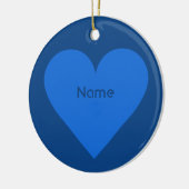 Blue Heart Valentijn, aangepast ornament (Links)