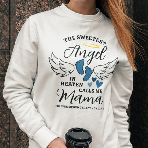 Blue Hearts Angel noemt me moeder verlies van zoon T-shirt