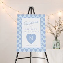 Blue Hearts Baby Shower Welkom 