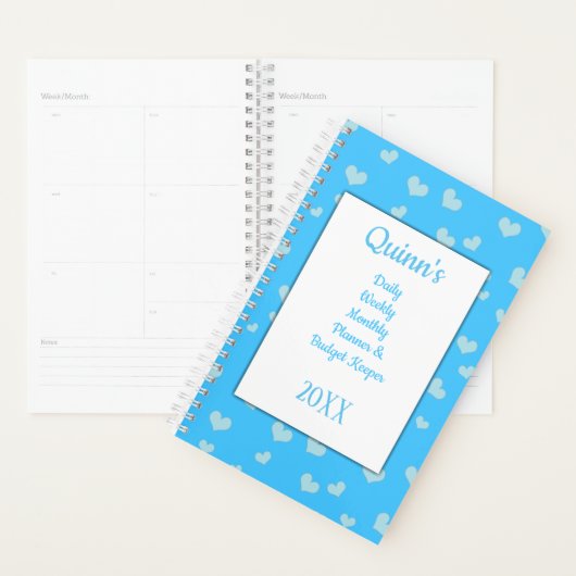 Blue Hearts Daily Budget (Devant avec enveloppe)