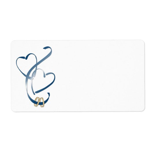 Blue Hearts Expédition Étiquettes (Devant)