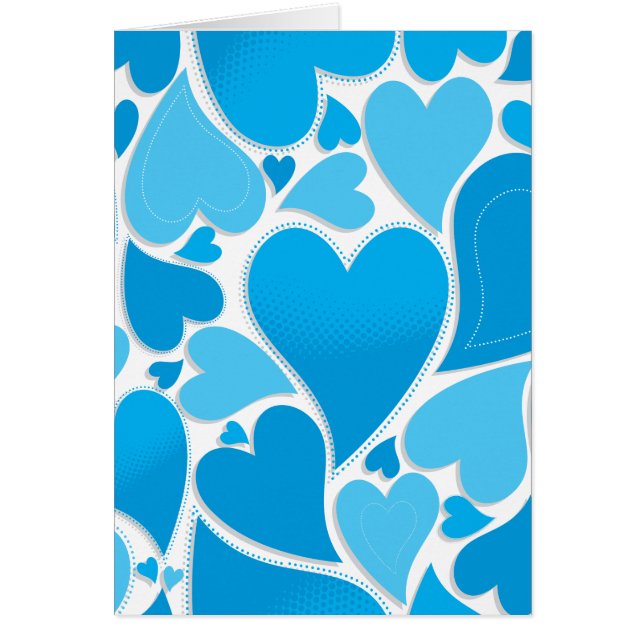 Blue Hearts Patroon (Voorkant)