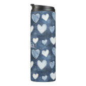Blue Hearts Thermosbeker (Geroteerd rechts)
