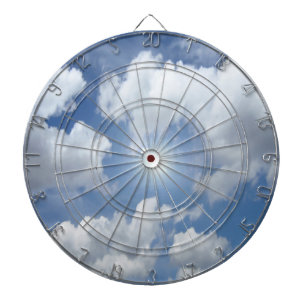 Blue Heaven Clouds + jouw ideeën Dartbord