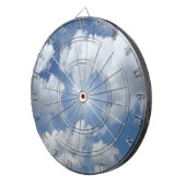 Blue Heaven Clouds + jouw ideeën Dartbord (Voorkant Rechts)