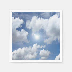 Blue Heaven Clouds + jouw ideeën Servetten