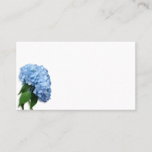 Blue Heaven Floral Blank Cartes d'escorte (Devant)