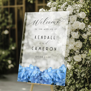 Blue Heaven Hydrangea Mariage Bienvenue Opaque