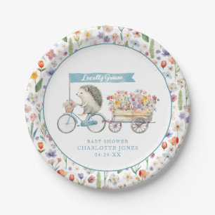 Blue Hedgehog Baby shower Borden – lokaal geteeld Papieren Bordje
