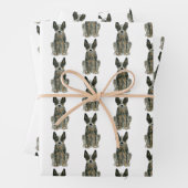 Blue Heeler ACD Cattle Dog Waterverf Art Inpakpapier Vel (In situ)