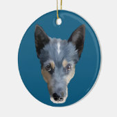 Blue Heeler / Australian Cattle Dog Keramisch Ornament (Links)