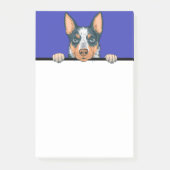 Blue Heeler Australian Cattle Hondenliefhebber Cad Post-it® Notes (Voorkant)