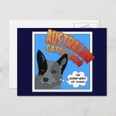 Blue Heeler Briefkaart (Voorkant / Achterkant)