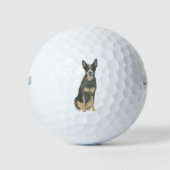 Blue Heeler Cattledog Golfballen (Voorkant)
