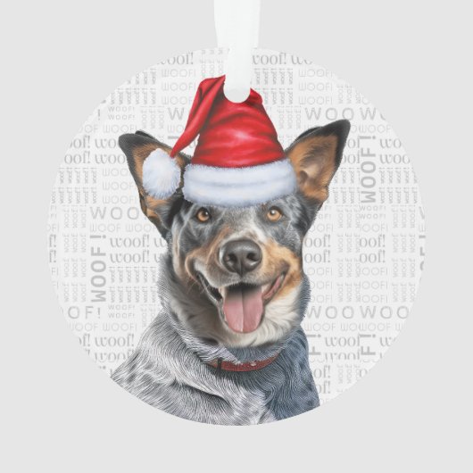 Blue Heeler Chien de Noël (dos)