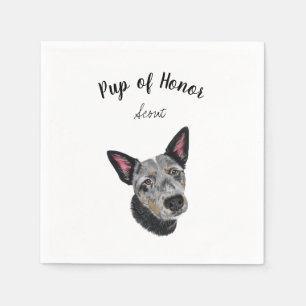 Blue Heeler Cocktail Napkins Servet