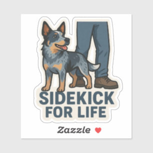 Blue Heeler Friend Sticker
