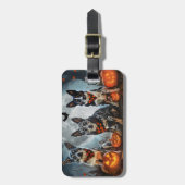 Blue Heeler Halloween Spooky Bagagelabel (Voorkant verticaal)