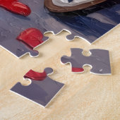 Blue Heeler Hond Valentijnsdag Legpuzzel (Zijkant)