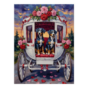Blue Heeler Hond Valentijnsdag Perfect Poster