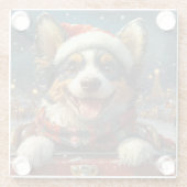 Blue Heeler Hondenroller Onderzetter Kerst (Achterkant)