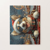 Blue Heeler Hondenroller Onderzetter Kerst Legpuzzel (Verticaal)