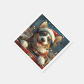 Blue Heeler Hondenroller Onderzetter Kerst Servet (Hoek)