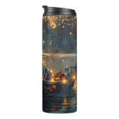 Blue Heeler kerstvakantie Thermosbeker (Geroteerd rechts)