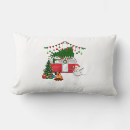 Blue Heeler Met Kerstmuts - Prettig Kerstfeest Kussen