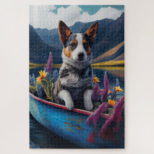 Blue Heeler op een peddel: een Schilderachtig avon Legpuzzel
