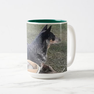 Blue Heeler Tweekleurige Koffiemok