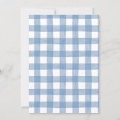 Blue Heifer Bull First Birthday Invitation (Dos)