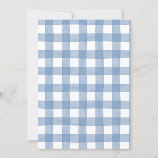 Blue Heifer Bull First Birthday Invitation (Dos)