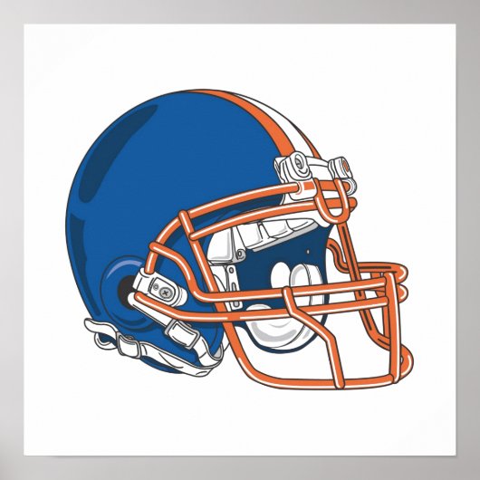 Blue Helmet Poster (Voorkant)