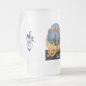 Blue Hen Beer Frosted Glass Mok (Voorkant links)