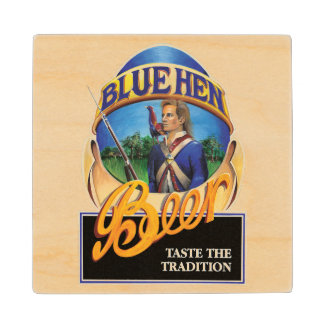 Blue Hen Beer Wood Onderzetter