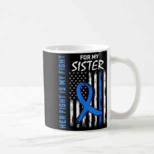 Blue Her Fight is mijn strijd tegen diabetes bewus Koffiemok