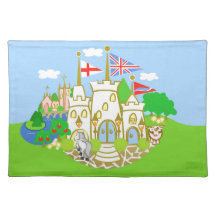 Blue Hereford Castle Placemat 20 x 14 inch