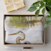 Blue Heron 1 Decoupage Papier (Geschenk)