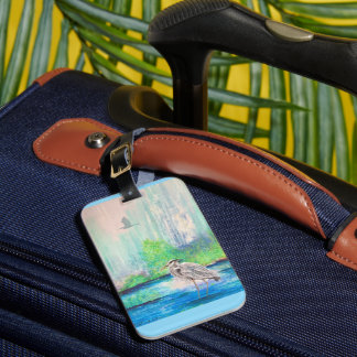 Blue Heron-Bagagelabel Bagagelabel