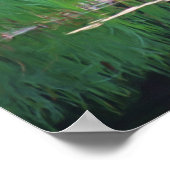 Blue Heron Buddha Mind Quote Inspirerend Poster (Hoek)