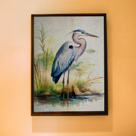 Blue Heron Decoupage Tissue Paper Tissuepapier