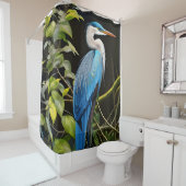 Blue Heron Douchegordijn (In situ)
