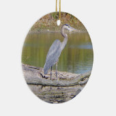 Blue Heron dubbelzijdig ornament (Rechts)